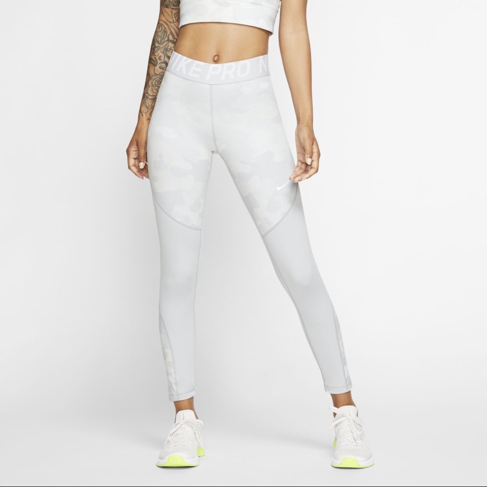 Nike Pro Icon Clash Women's 7/8 Camo Tights - Grey